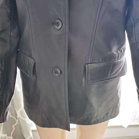 Kenneth Cole Leather Jacket - Picture 4 of 12